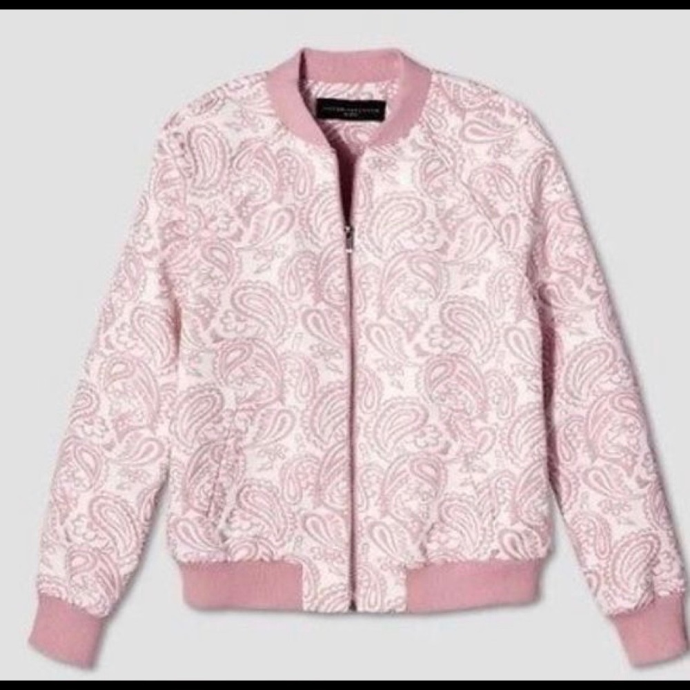 Victoria Beckham for Target Pink Paisley Bomber Jacket and Shorts Set - Picture 2 of 8